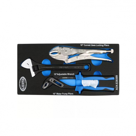 Licota Набор ручные тиски, переставные клещи, разводной ключ EVA