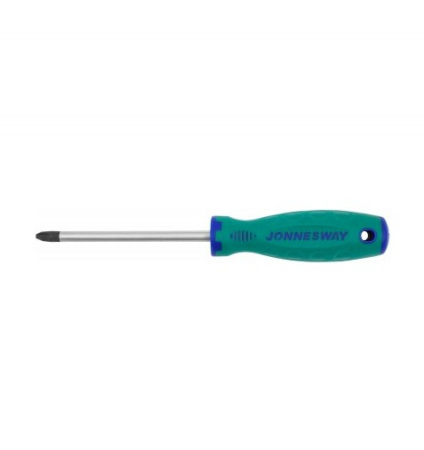 JONNESWAY Отвертка стержневая крестовая ANTI-SLIP GRIP, PH3x125 мм