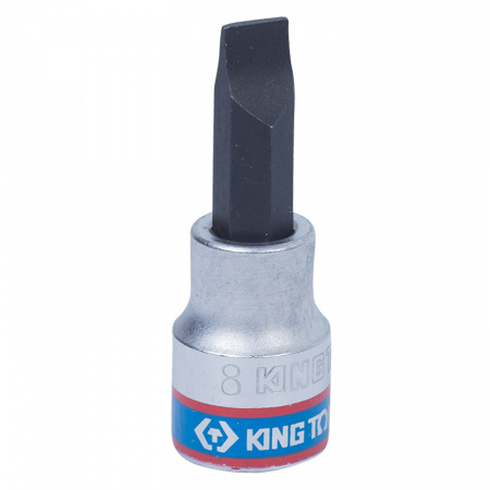 KING TONY Насадка (бита) торцевая 3/8", Slotted, 1,2х8 мм, L = 50 мм