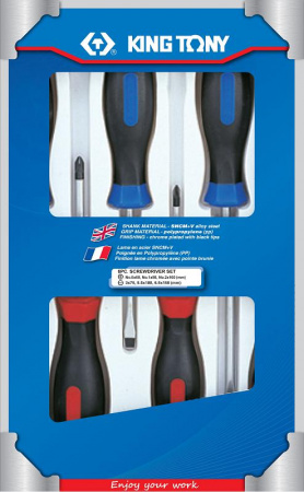 KING TONY Набор отверток, 6 предметов 31116MR01