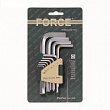 FORCE Набор ключей шестигранных 1,5-10 мм Г-образных 10 пр.