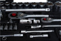 FORCE Набор инструмента 1/4"& 1/2" 6-гранный. головки, ключи комб., трещотки, биты, 82 пр. в кейсе