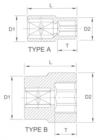 Licota Головка торцевая 6гр. 1" 38мм