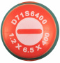 Jonnesway Отвертка стержневая шлицевая ANTI-SLIP GRIP, SL6.5х400 мм