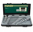 FORCE Набор ключей накидных дюймовых 1/4"—1", 75 град., в ложементе-кейсе, 8 пр.