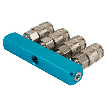 HARRISON Прямой разветвитель с четырьмя БРС, 1/4"-1/4", три входа