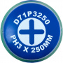 Jonnesway Отвертка стержневая крестовая ANTI-SLIP GRIP, PH3x250 мм
