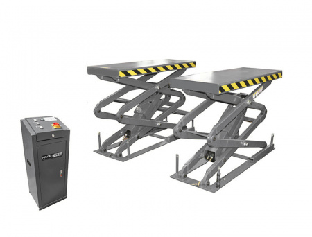 KraftWell Подъемник ножничный короткий г/п 3200 кг заглубляемый
