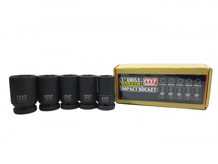 MIGHTY SEVEN Гайковерт пневматический ударный 1", 2441 Нм, удлиненный PNC-8343-8