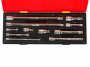 JTC Набор удлинителей 1/4",3/8",1/2" 11 предметов в кейсе 