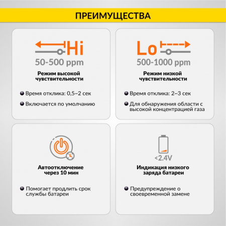 ICARTOOL Газоанализатор цифровой портативный IC-M101