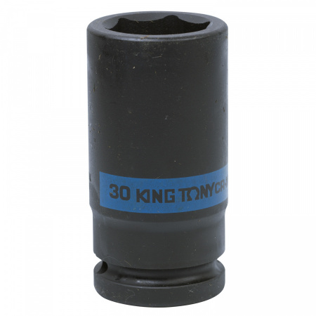KING TONY Головка торцевая ударная глубокая шестигранная 3/4", 30 мм
