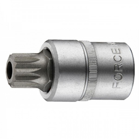 FORCE Головка-бита 1/2"DR Spline M16х100 мм с отверстием