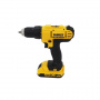 DEWALT Аккумуляторная дрель-шуруповерт 13 мм, 20 В, 42 Нм, 1500 об/мин, 2х2.0 Ач, Li-lon, XR