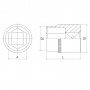 JONNESWAY Головка торцевая 3/4"DR, 38 мм