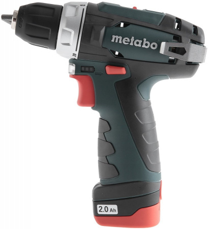 Metabo PowerMaxx BS Аккумуляторная дрель, 0-10 мм, 10.8 В, 34 Нм, 1400 об/мин, 2х2 Aч, кейс