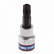 KING TONY Насадка (бита) торцевая 3/8", TORX, T45, L = 50 мм, с отверстием