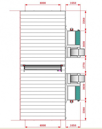 KraftWell KRW1254-TMG Покрасочная камера 12 х 5 х 4 м., 60 000 м3/ч
