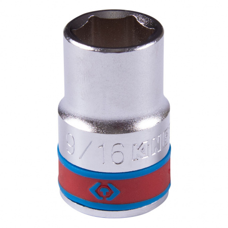 KING TONY Головка торцевая стандартная шестигранная 1/2", 9/16", дюймовая