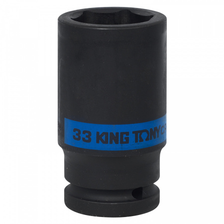 KING TONY Головка торцевая ударная глубокая шестигранная 3/4", 33 мм