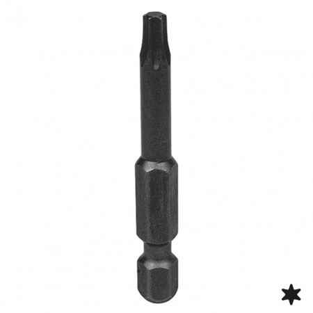 KING TONY Вставка (бита) торцевая 1/4", Torx, Т27, 50 мм, для шуруповерта