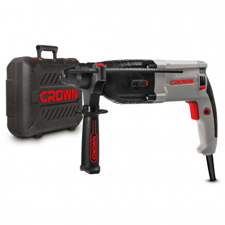 CROWN CT18108 BMC Перфоратор трех режимный SDS+, 800 Вт, 3,4 Дж, 0-5300 уд/мин, кейс