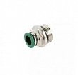 GARWIN PRO Фитинг цанговый М1/4" 6 мм, с уплотнением, метал. корпус