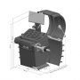 SIVIK Балансировочный станок STELLAR (p) СБМП-60/3D Pro (УЗ, ЭМВ, ТЛУ) 220 В Красный RAL3020