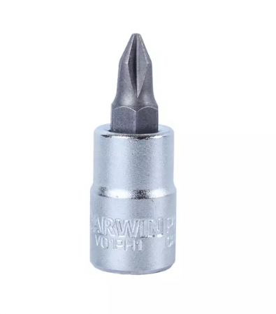 GARWIN Головка торцевая с вставкой 1/4" PH2