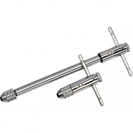 VOLKEL Вороток регулируемый Т-образный с трещоткой, M 5-12 (7/32"-1/2"), удлиненный