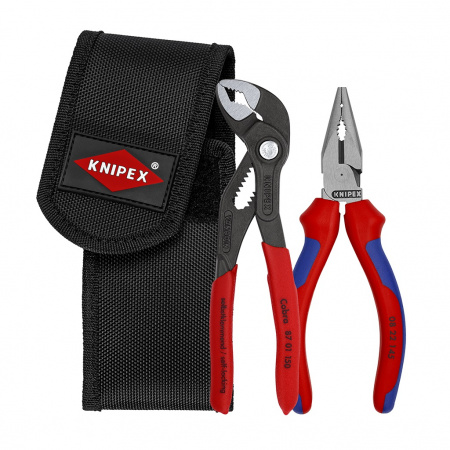 KNIPEX Набор мини-клещей в поясной сумке для инструментов, 2 предмета