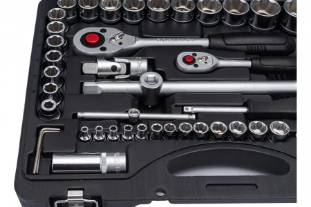 FORCE Набор инструмента 1/2"&1/4" Surface, 4-32 мм, вставки, насадки 94 пр. в кейсе