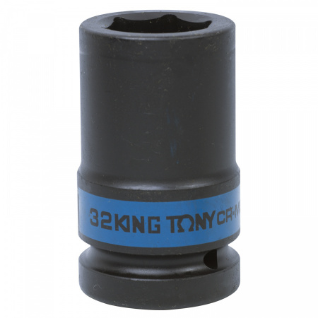 KING TONY Головка торцевая ударная глубокая шестигранная 1", 32 мм