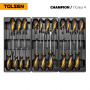 TOLSEN Набор инструментов 239 предметов, "CHAMPION", в черной тележке + динамометрический ключ