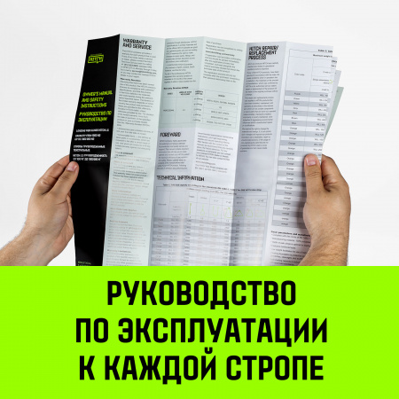 Строп грузоподъемный текстильный петлевой (СТП) HITCH LS1050, 1000 кг, 5.0 м