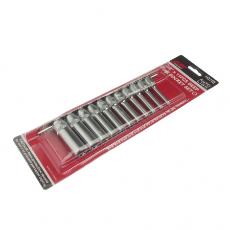 JTC Набор головок торцевых глубоких TORX 3/8" E4-E18, 11 предметов 