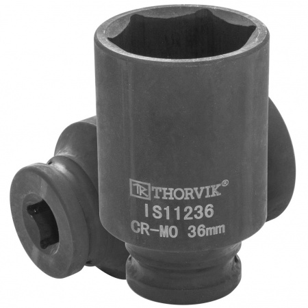 Thorvik Головка торцевая ударная глубокая 1/2"DR, 36 мм, длина 78 мм