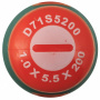 Jonnesway Отвертка стержневая шлицевая ANTI-SLIP GRIP, SL5.5х200 мм