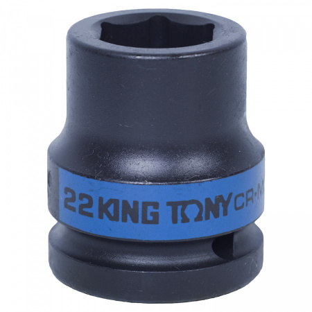 KING TONY Головка торцевая ударная шестигранная 3/4", 22 мм