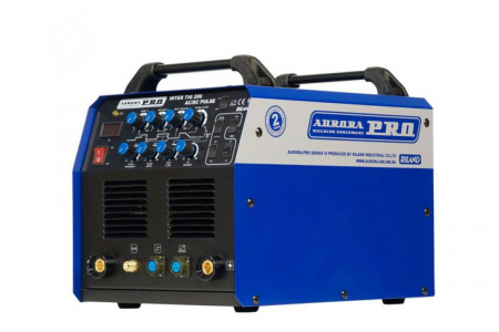 AuroraPRO Сварочный аппарат аргонодуговой сварки INTER TIG 200 AC/DC PULSE (TIG+MMA) Mosfet