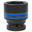 KING TONY Головка торцевая ударная шестигранная 1", 45 мм