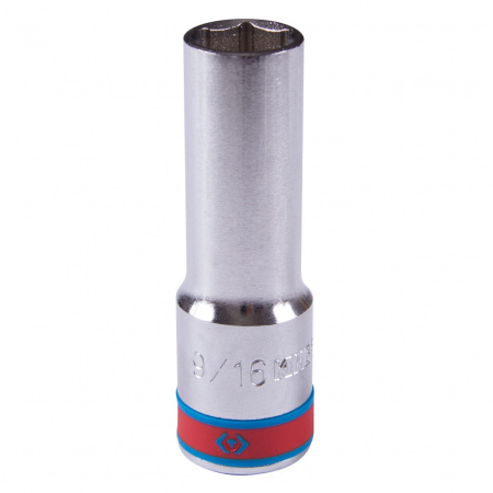 KING TONY Головка торцевая глубокая шестигранная 1/2", 9/16", дюймовая