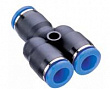 GARWIN PRO Фитинг цанговый Y-тройник 12 мм, с уплотнением, пластм. корпус
