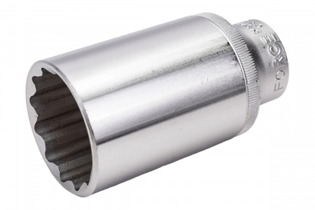 FORCE Головка торцевая 32 мм 1/2" 12-гранная глубокая L77 мм 
