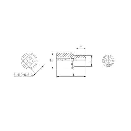Thorvik Головка торцевая 12-гранная 1/2"DR, 23 мм