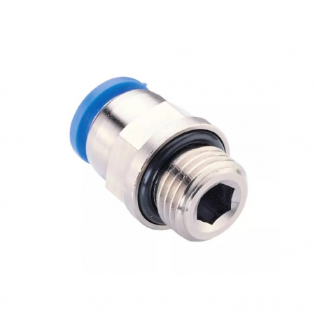 GARWIN PRO Фитинг цанговый М1/8" 6мм, с уплотнением, металличекий корпус