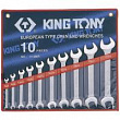 KING TONY Набор рожковых ключей, 6-28 мм, 10 предметов