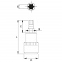JTC Бита-головка 3/8" TORX T20х48 мм 