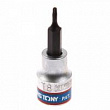 KING TONY Насадка (бита) торцевая 3/8", TORX, T8, L = 50 мм, с отверстием