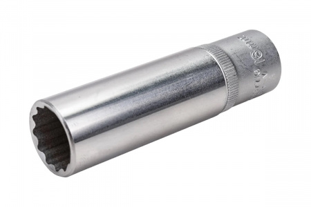 FORCE Головка торцевая 16 мм 1/2" 12-гранная глубокая L77 мм 